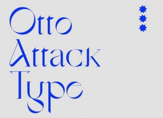 Otto Attack Type Display Font