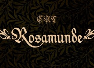 Rosamunde Display Font