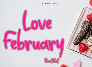 Love February Display Font