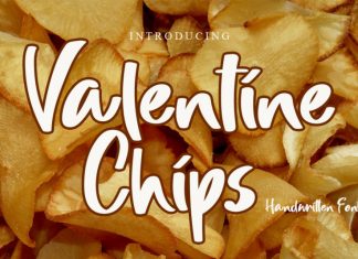 Valentine Chips Brush Font