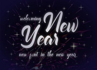 Welcoming New Year Script Font