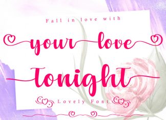 Your Love Tonight Calligraphy Font