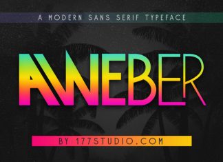 Aweber - Modern Sans Serif Font