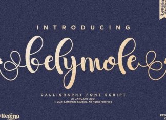 Belymole Calligraphy Font
