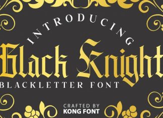 Black Knight Blackletter Font