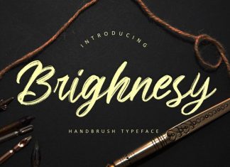Brighnesy Brush Font
