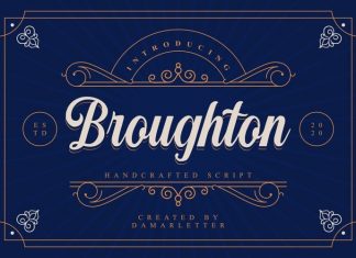 Broughton Script Font