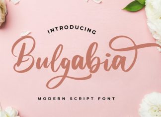 Bulgabia Calligraphy Font