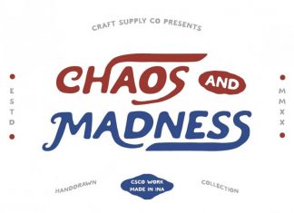 Chaos and Madness Display Font
