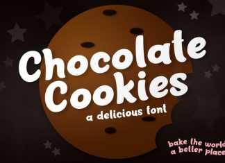 Chocolate Cookies Display Font
