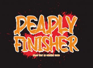 Deadly Finisher Brush Font