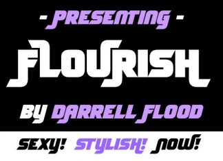 Flourish Display Font