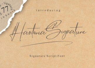 Hantoria Signature Script Font