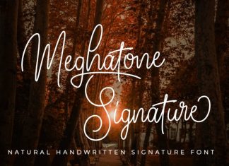 Meghatone Handwritten Font