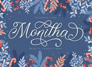 Monitha Calligraphy Font