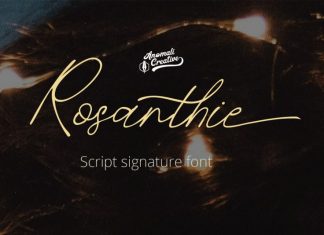 Rosanthie Script Font