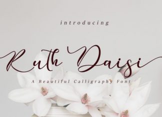 Ruth Daisi Calligraphy Font