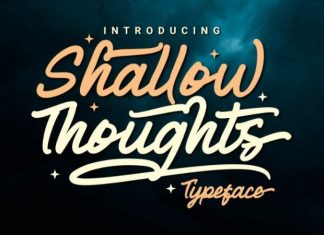 Shallow Thoughts Script Font