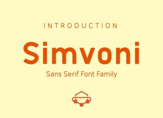 Simvoni Sans Serif Font