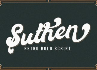 Suthen Bold Script Font