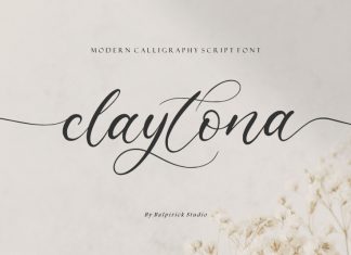 Claytona Calligraphy Font
