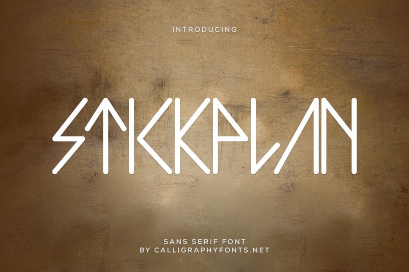 Stickplan Display Font