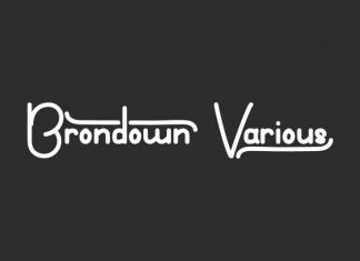Brondown Various Handwritten Font