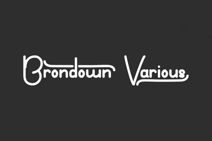 Brondown Various Handwritten Font