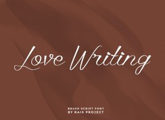 Love Writing Script Font