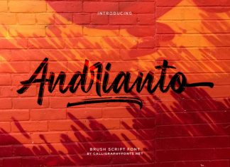 Andrianto Brush Font