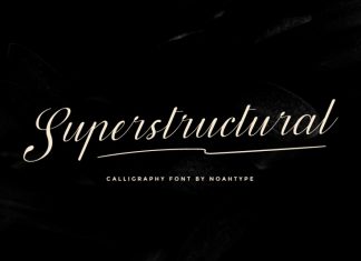 Superstructural Calligraphy Font