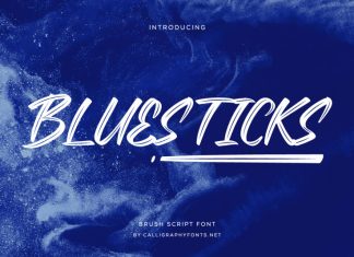 Bluesticks Brush Font