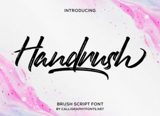 Handrush Brush Font