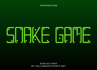 Snake Game Display Font