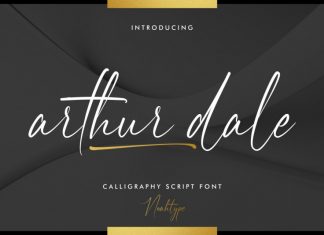 Arthur Dale Script Font