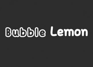 Bubble Lemon Display Font