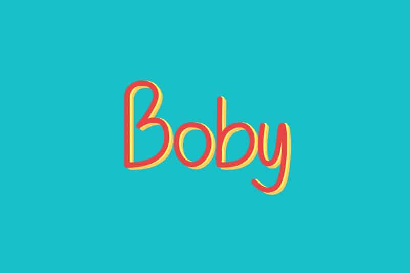 Boby Display Font
