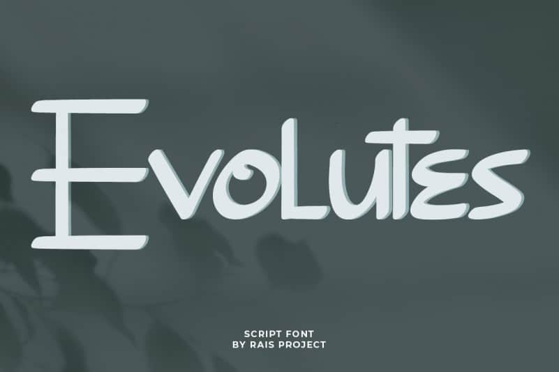 Evolutes Brush Font