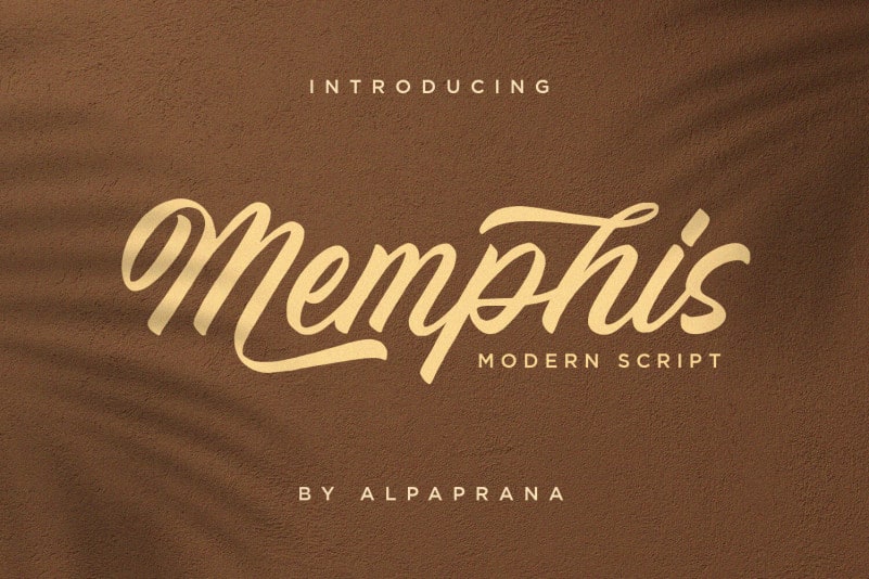 Memphis Script Font
