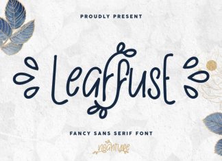 Leaffuse Display Font