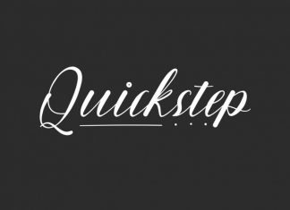 Quickstep Script Font