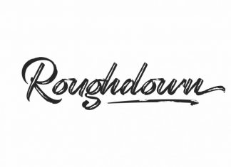 Roughdown Brush Font