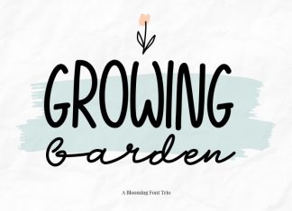 Growing Garden Font