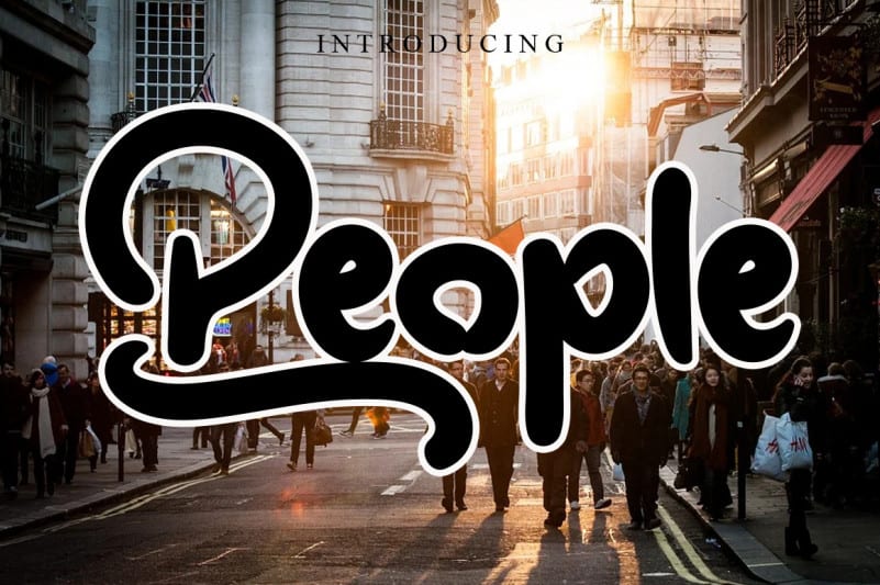 We The People Script Font