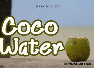 Coco Water Display Font
