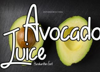 Avocado Juice Display Font