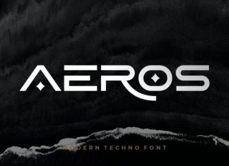Aeros Display Font