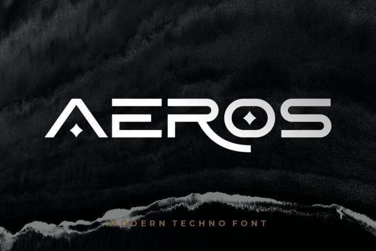 Aeros Display Font