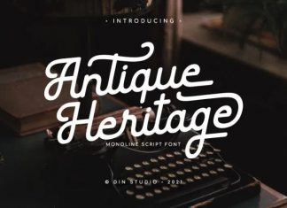 Antique Heritage Script Font