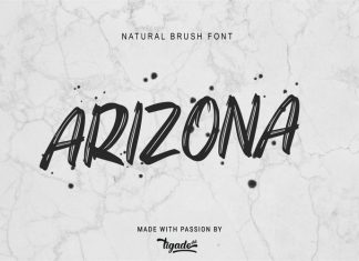 Arizona Brush Font